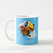 Mug Rêvez Gros ! Carton de tortue dynamique (Gauche)
