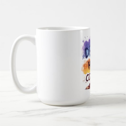 Mug Rêvez. Hustle. Conquérir. - Typographie motivation (Gauche)