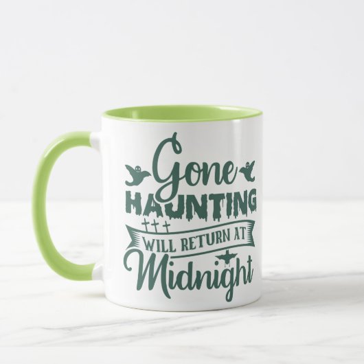Mug Reviendra Fantôme à Minuit Halloween (Gauche)