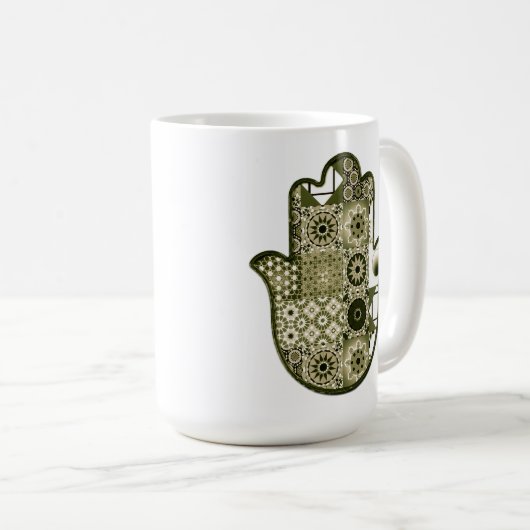 Mug Revisit Khamsa Hand Patchwork 2 (Devant droit)