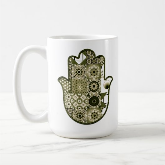 Mug Revisiter Khamsa Patchwork Main 2 (Gauche)