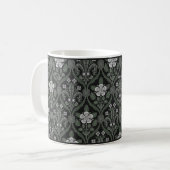 Mug Revival gothique en argent Roses et Lilies Coffee  (Devant gauche)