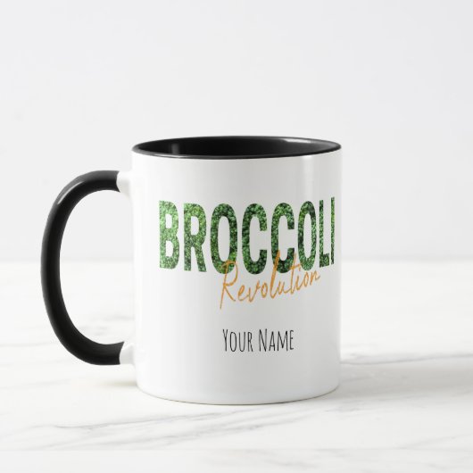 Mug Révolution de Brocoli Végans Légumes et végétarien (Gauche)