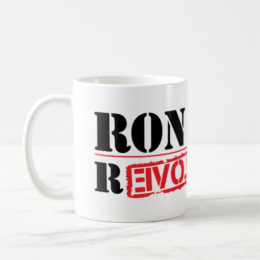 Mug Révolution de Ron Paul (Gauche)