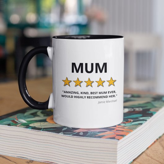 Mug Revue des mères Jour 5 Étoile | Meilleure maman ja