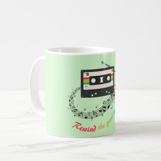 Mug Rewinding an old cassette tape (Devant gauche)
