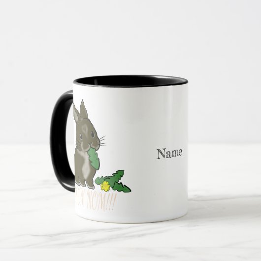 Mug Rex bunny eats (Devant gauche)
