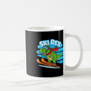 Mug Rex Ski Drôle De Ski Dinosaure Conception De Sport