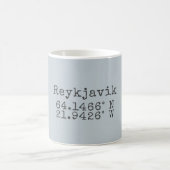 Mug Reykjavik Islande latitude et longitude (Centre)