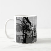 Mug Reykjavik Islande Street Scène noir et blanc (Gauche)