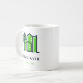 Mug Reykjavik Islande Ville verte durable (Devant gauche)