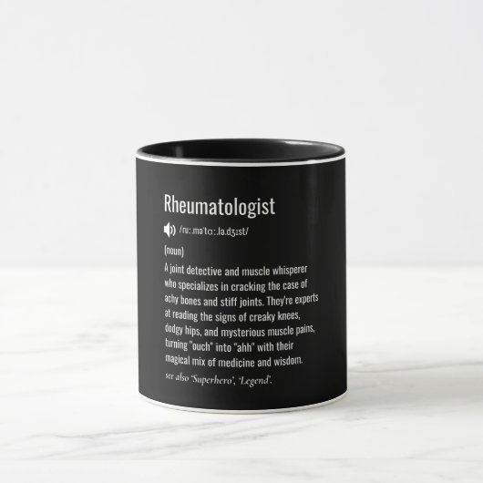 Mug Rheumatologist definition (Centre)