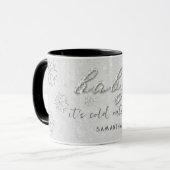 Mug Rhinestones Baby Son Froid À L'Extérieur Nom De Va (Devant gauche)