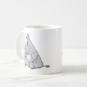 Mug rhinocéros assis têtu (Devant gauche)