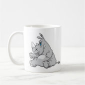 Mug rhinocéros assis têtu (Gauche)