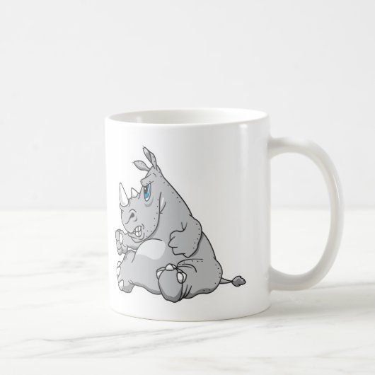 Mug rhinocéros assis têtu (Droite)