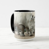 Mug Rhinocéros blancs du nord mis en danger (Devant gauche)