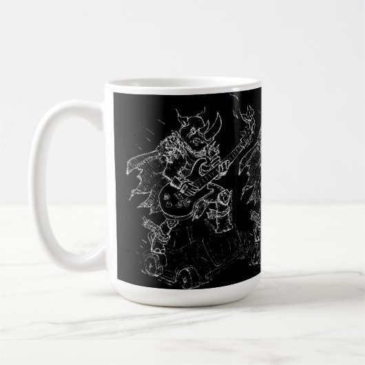 Mug Rhinocéros en roue libre (Gauche)