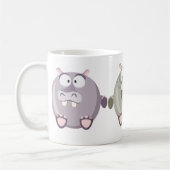 Mug Rhinocéros mignon de cercle (Gauche)