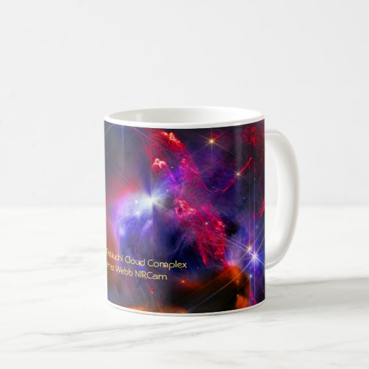 Mug Rho Ophiuchi Cloud Complex, James Webb Photo spati (Devant droit)