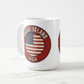 Mug Rhode Island États-Unis d'Amérique (Devant gauche)