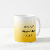 Mug - Rhode Island State Map avec la ville (Devant droit)