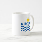 Mug RHODES Grèce. Vagues Sun (Devant droit)