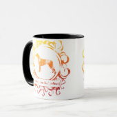 Mug Rhodesian patiné chic Ridgeback (Devant gauche)