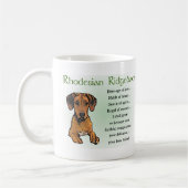 Mug Rhodesian Ridgeback Cadeaux (Gauche)