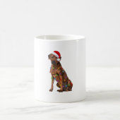 Mug Rhodesian Ridgeback Noël Lumières Noël Chien de No (Centre)