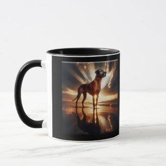 Mug Rhodesian Ridgeback Sunset Beach Majesté