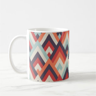 Mug Rhombus géométrique : Motif coloré Vintage.