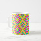 Mug Rhombus géométrique sans couture forme moderne ten (Devant gauche)