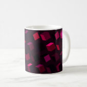 Mug Rhombus rose foncé : Décor Abstrait rayonnant (Devant droit)