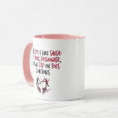 Mug Rhythmic, Passionate & Stepping On Toes Quote (Devant gauche)