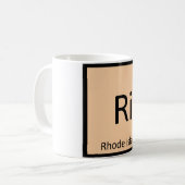 Mug Ri - Rhode Island State Chimistry Tableau périodiq (Devant gauche)