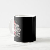 Mug Rib Cage Inhale Peace Exhale Chaos Santé mentale (Devant gauche)