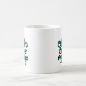 Mug Ribbon de sensibilisation au cancer de l'ovaire (Centre)