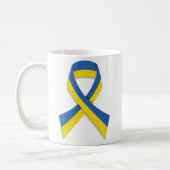 MUG RIBBON OUKRANIEN BLEU ET JAUNE (Gauche)