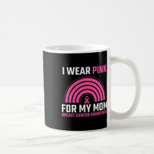 Mug Ribbon Sensibilisation au cancer du sein Je porte