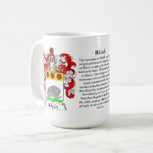 Mug Ricci, l'origine, la signification et la crête (Devant gauche)