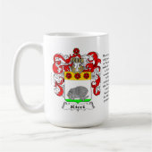 Mug Ricci, l'origine, la signification et la crête (Gauche)