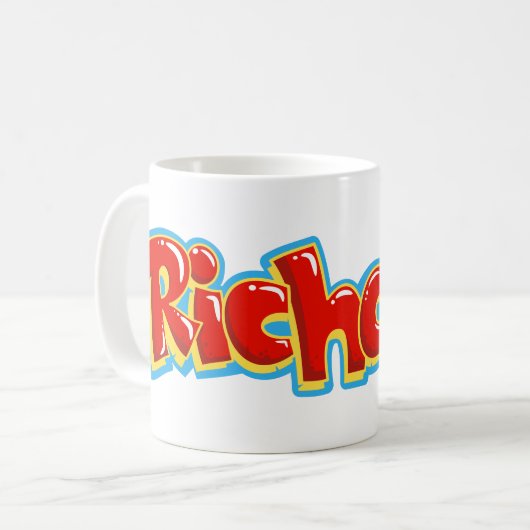 Mug Richard graffiti (Devant gauche)