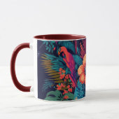 Mug Riche modèle floral tropical (Gauche)