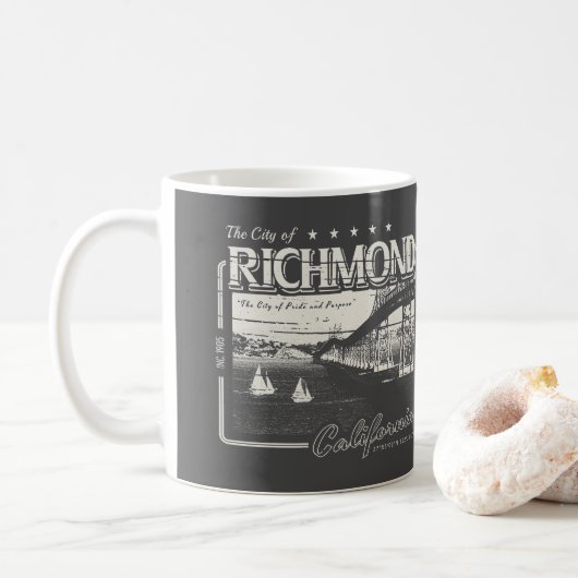 MUG RICHMOND CALIFORNIA - PONT RICHMOND SAN RAFAEL (Avec donut)