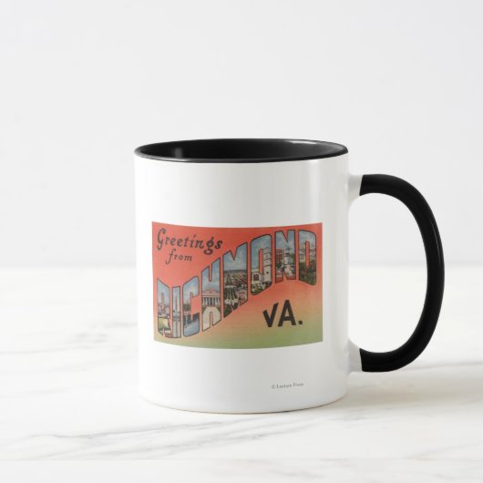 Mug Richmond (Virginie) - Grandes Lettres Scènes 3 (Droite)