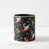 Mug Rick and Morty | Christmas Reindeer Sleigh Pattern (Centre)