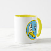Mug RICK ET MORTY™| Insigne de brique banana (Devant droit)