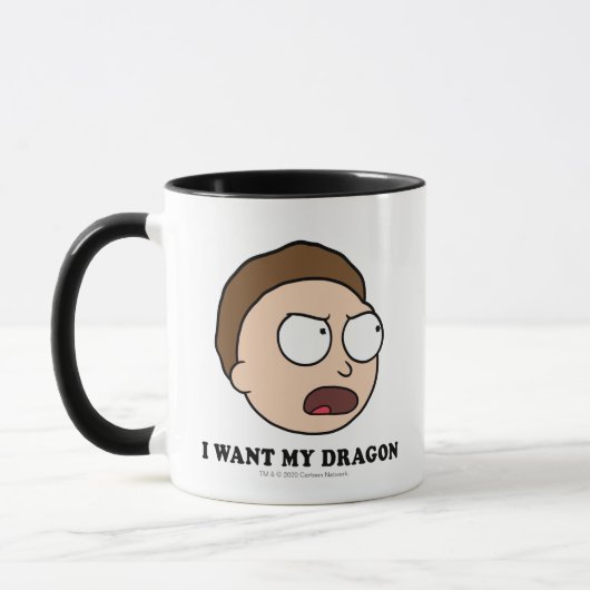 Mug RICK ET MORTY™| Je veux mon dragon (Gauche)