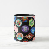 Mug RICK ET MORTY™| Motif des patchs spatiaux (Centre)